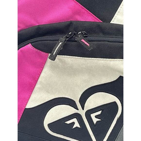 Roxy Backpack Pink White & Black “The Heart Of Surfing” - Picture 8 of 13
